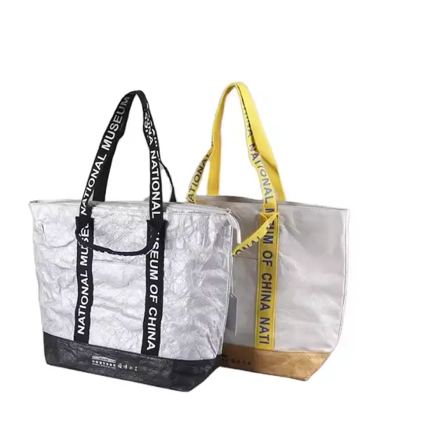 Tyvek Tote Beach Bag With Zipper