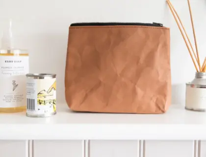 Washable Kraft Cosmetic Bag