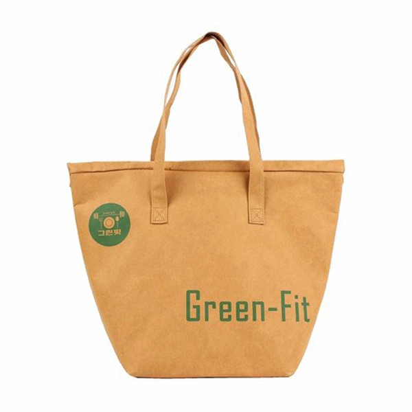 Washed Kraft Lunch Tote Bag