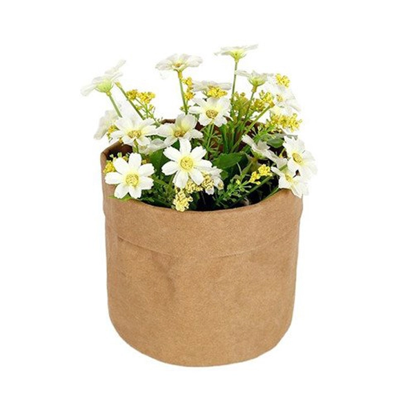Washed Kraft Paper Plant Pot