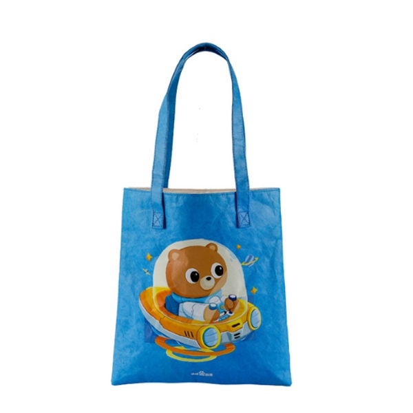 Blue Tyvek Tote Bag