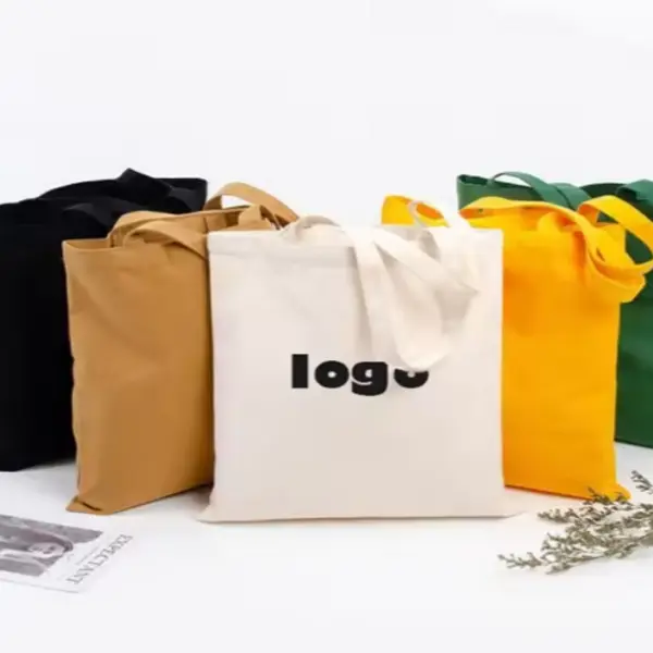 Blank Embroidery Custom Foldable Canvas Tote Bag