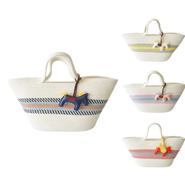 Cotton Rope Tote Bag White