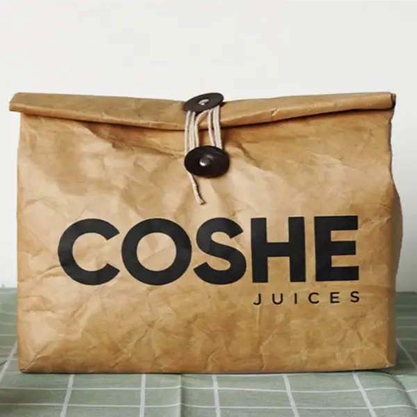 Coated Dupont Tyvek Lunch Bag With Custom Logo