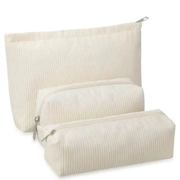 Makeup Cosmetic Corduroy Bag