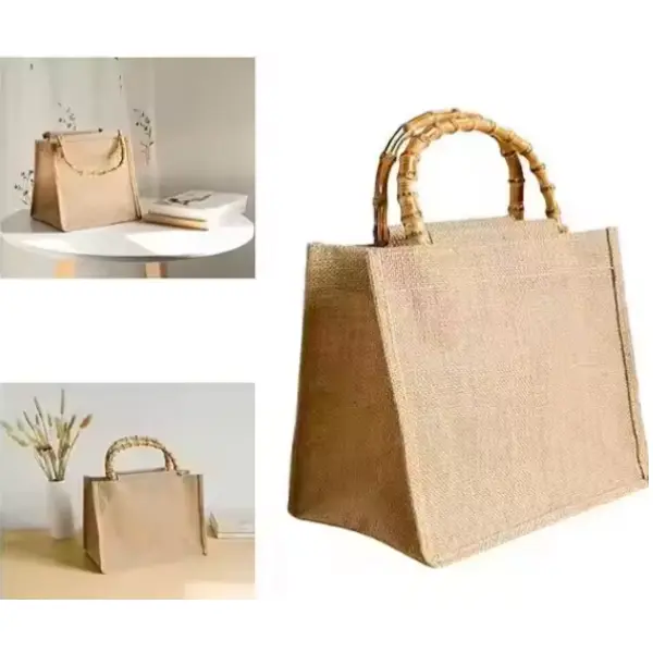 Jute Bag With Custom Logo And Handle