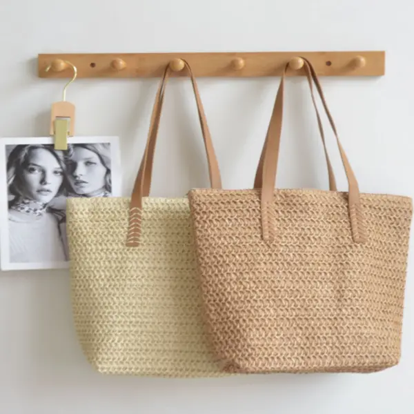 Straw Beach Bag Tote