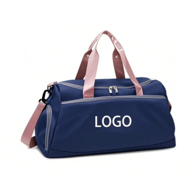 Portable Unisex  Oxford Travel Bag Large Capacity With Shoe Storage