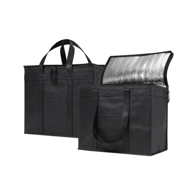 Customized Large Capacity Cake Aluminum Foil Insulated Polyester Cooler Bag