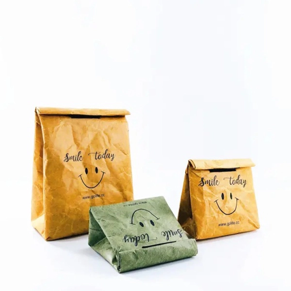 Washable Kraft Cooler Bag With Colorful Printing