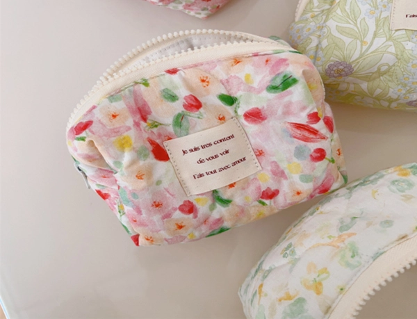 Quilted Makeup Bag