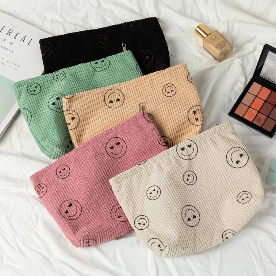 Corduroy tie makeup bag manufacturer